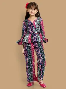 YK Girls Multicoloured Top with Palazzos