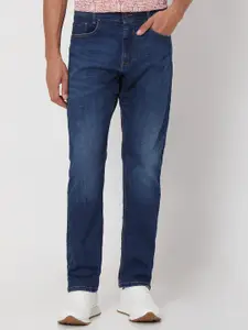 Mufti Men Straight Fit Mid-Rise Clean Look Stretchable Jeans