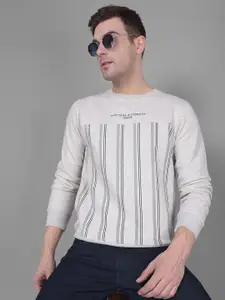 Crimsoune Club Striped Long Sleeves Pullover Sweatshirt