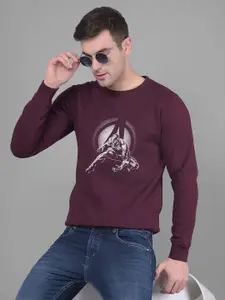 Crimsoune Club Spider Man Printed Pullover Sweatshirt