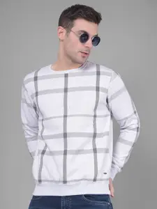 Crimsoune Club Checked Long Sleeves Pullover Sweatshirt