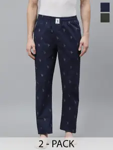 U.S. Polo Assn. Pack Of 2 Pure Cotton Lounge Pants