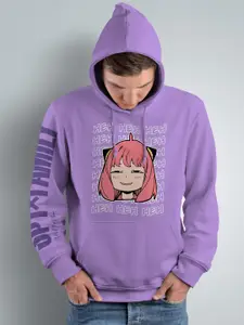 Crazymonk Spy X Family Evil Anya HEH Anime Printed Hooded Cotton Sweatshirt
