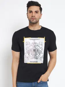Duke Graphic Printed Round Neck Cotton Slim Fit Casual T-shirt