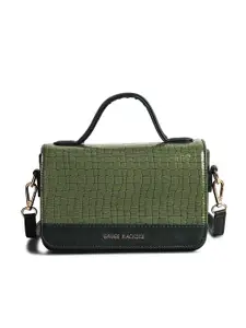 Gauge Machine Plush Green Sling Hand Bag