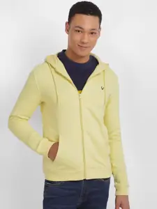 Allen Solly Hooded Long Sleeves Cotton Front-Open Sweatshirt