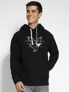 AMERICAN EAGLE OUTFITTERS Graphic Printed Hooded Pullover Sweatshirt