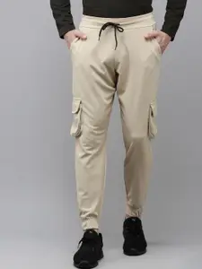 MADSTO Men Mid Rise Cargo Joggers