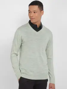 Allen Solly V-Neck Long Sleeves Pullover Sweater