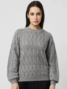 Van Heusen Woman Self Design Acrylic Pullover