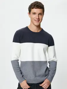 Koton Colourblocked Pullover Sweater