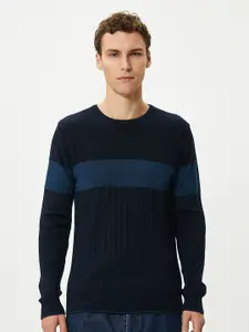 Koton Ribbed Pullover Acrylic Woollen Sweater