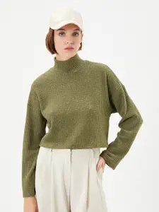 Koton Self Designed Mock Collar Pullover