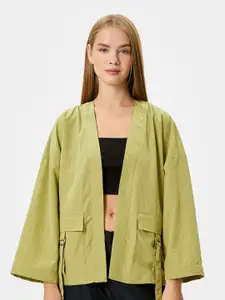 Koton Pocket Detail Open Front Shrug