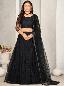 KALINI Embroidered Ready to Wear Lehenga & Unstitched Blouse With Dupatta