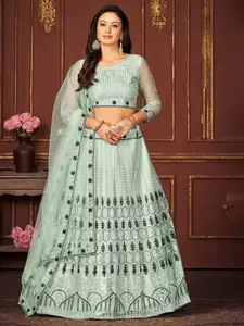 KALINI Embroidered Ready to Wear Lehenga & Unstitched Blouse With Dupatta