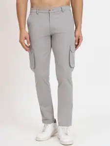 RAGZO Men Loose Fit Stretchable Pure Cotton Cargos