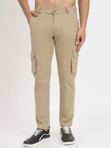 RAGZO Men Loose Fit Mid Rise Pure Cotton Cargos Trousers