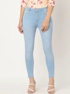 Kraus Jeans Women Blue Skinny Fit High-Rise Jeans