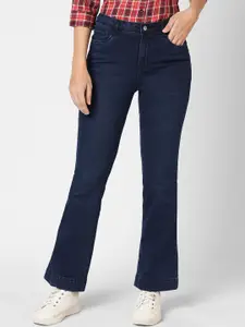 Kraus Jeans Women Flared High-Rise Stretchable Jeans