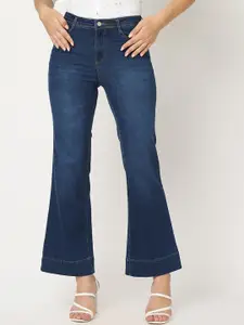 Kraus Jeans Women Blue Wide Leg High-Rise Jeans