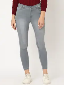 Kraus Jeans Women Grey Skinny Fit High-Rise Jeans