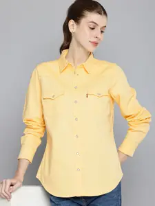 Levis Women Slim Fit Pure Cotton Denim Casual Shirt