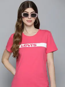 Levis Pure Cotton Brand Logo Printed Casual T-shirt