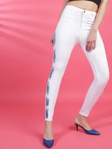 Freehand Women White Skinny Fit High-Rise Jeans