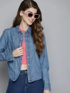 Levis Pure Cotton Opaque Chambray Casual Shirt
