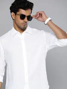 Levis Pure Linen Self Design Slim Fit Textured Casual Shirt