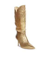 Saint G Pointed Toe Calf Length Slouchy Boots