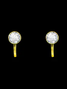 Comet Busters Gold-Plated Contemporary Clip On Non Piercieng Earrings