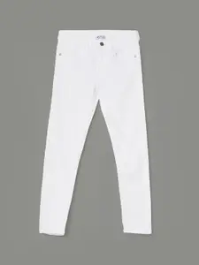 Fame Forever by Lifestyle Girls White Slim Fit Jeans