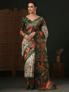Anouk Kalamkari Silk Designer Dabu Saree