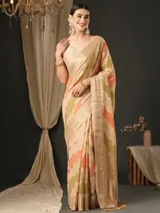 Anouk Ethnic Motifs Pure Georgette Designer Banarasi Saree