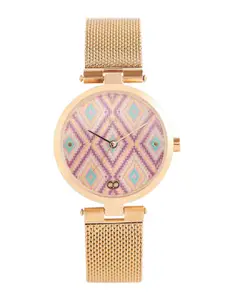 TEAL BY CHUMBAK Women Embellished Dial Bracelet Analogue Watch 8907605129582