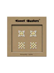 Comet Busters Set Of 2 Synthetic Studs Earrings