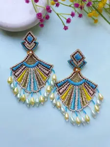 Crunchy Fashion Fabric Leaf Shaped Drop Earrings