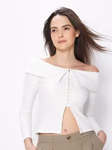 COVER STORY White Off-Shoulder Top