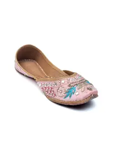 Dapper Feet-Fancy Nancy Women Pink Embellished Fashion Flats
