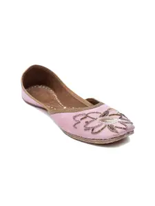Dapper Feet-Fancy Nancy Ethnic Embellished Square Toe Mojaris