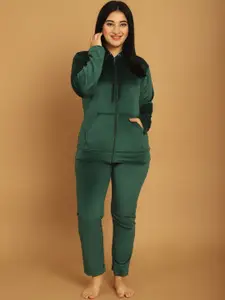 TAG 7 Women Green Night suit