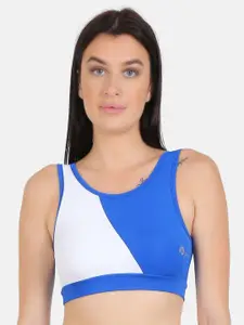 N-Gal Colourblocked Full Coverage Anti Odour Workout Bra with All Day Comfort