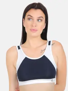 N-Gal Colourblocked Anti Odour Dry Fit Full Coverage Workout Bra with All Day Comfort