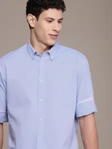 Nautica Opaque Classic Fit Pure Cotton Casual Shirt