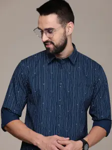 Nautica Men Slim Fit Striped Casual Shirt