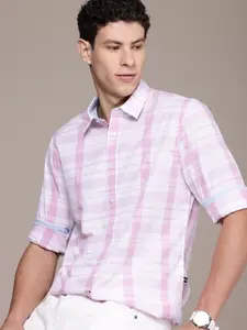 Nautica Pure Cotton Slim Fit Checked Casual Shirt