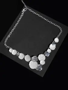 DressBerry Silver-Toned Silver-Plated Necklace