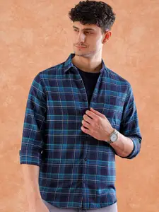 Hardsoda by The Indian Garage Co Slim Fit Tartan Checks Casual Shirt